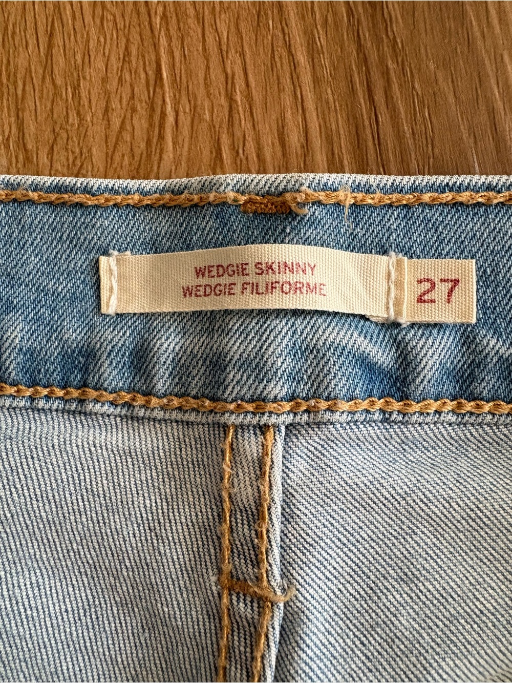 Levi's Light Blue High-Rise Ripped Jeans - Picture 4 of 4